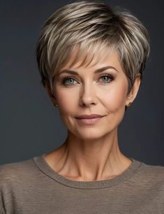 33 Stylish Hair Cuts Ideas For Women Over 65 Short Hair For 65 Year Old Women, Classic Pixie Haircut Thick Hair, Short Haircuts For Fine Hair Over 50, Short Hair Styles For Older Women, Soft Pixie Haircut Fine Hair, How To Style Fine Hair, Layered Haircuts For Short Hair