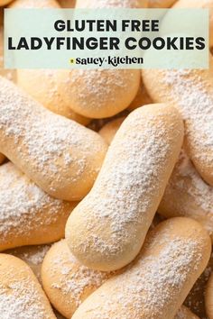 Gluten Free Ladyfingers (homemade sponge cookies) Pinterest marketing image