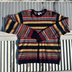 Old Navy Cosby/Coogi 70’s Sweater Sz L Preppy Hippie, Sweater Preppy, Grandpa Sweater, Navy Sweaters, Colorful Sweaters, Red Gold, Sweater Top, Sweater Cardigan, Old Navy