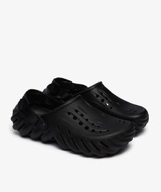 The ECHO CLOG  item   by  Crocs  which is part of the SP2023  campaign , has arrived || is now available at . Crocs Echo Clog, Echo Clog, Crocs Echo, Black Crocs, Crocs Classic Clogs, Birkenstock Boston, Nagoya, Birkenstock, Clogs