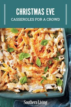 christmas eve casseroles fit for a crowd by southern living cookbook cover art