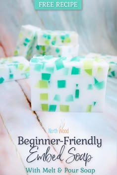 soap bar with melt and pour recipe for beginner - friendly edible soaps