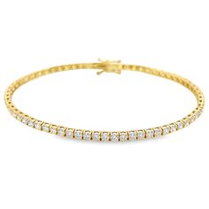 Indulge in luxury with our 3.57 Cts Natural Diamond Tennis Bracelet. With over 3 carats of natural diamonds, this stunning piece will add elegance and sparkle to any outfit. Treat yourself or a loved one to a timeless and sophisticated accessory. You deserve it! DIAMOND 3.57 RD TCW 66 PCS. H-I VS1-VS214K YG 6.92 GRAMS SIZE 7" BB-210 Diamond Tennis Bracelet, Tennis Bracelet Diamond, You Deserve It, 3 Carat, Brilliant Diamond, Tennis Bracelet, Item Number, Up To Date, Round Brilliant