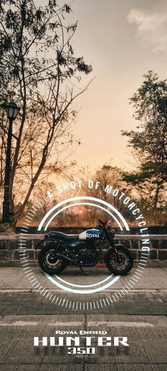 a motorcycle parked in front of a brick wall with the words, a short motor club on it