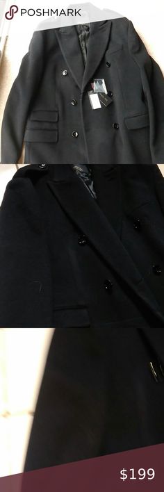 Patrizia Pepe Full Lgt 80% Wool Italian Ov… This is an absolutely amazing full length Patrizia Pepe Overcoat made in Italy. It is a great winter Trench overcoat. It is 80% wool. I think it also has 10% cashmere but the tag is in Italian so I'm not sure. It is 100% genuine. It has a very nice silky lining with and embedded print. It has two inside pockets and 3 exterior pockets. It also has a long split back. Sized as a 42 and will fit a 42 to 45 inch chest. Patrizia Pepe Jackets & Coats Trench C Elegant Long Sleeve Blazer For Cold Weather, Black Notch Lapel Pea Coat For Winter, Winter Black Single-breasted Peacoat, Black Winter Pea Coat With Notch Lapel, Classic Black Long Coat Blazer, Black Long Peacoat With Pockets, Classic Long Black Blazer, Classic Black Pea Coat For Winter, Black Lapel Collar Pea Coat For Office