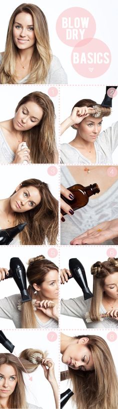 Lauren Conrad's Blow Dry Basics Hairstyling Tips, Hair Craft, Haircare Tips, Blow Dry Hair, Frizzy Hair, Good Hair Day, Hair And Makeup