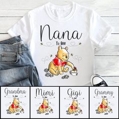 Custom Cute Baby Bear T Shirt, Grandma To Bee Shirt, Mommy Daddy To Bee Shirt, Family Matching Shirt, Gift For Grandma RE PV889 Welcome to my store, where your shopping experience is my top priority! I am here to provide you with excellent assistance, so please don't hesitate to reach out if you have any special requests or questions. I will respond promptly to ensure your satisfaction. To make the ordering process smoother, please follow these steps: - Choose your desired color and size. - If applicable, provide customization details in the designated text box. - Click the "Add to Cart" button. You can continue shopping and add more items to your cart. To avoid any misunderstandings during the ordering process, please pay attention to the material options for the shirts. Choose the style Winnie The Pooh Honey, Bee Shirt, Honey Bear, Gift For Grandma, Text Box, Bella Canvas Tees, Bear T Shirt, Baby Bear, Family Matching