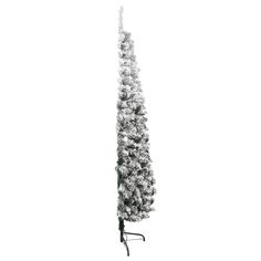 Lifelike material: This beautiful Christmas tree, made of PVC material, is very lifelike in its shape and appearance. Space-saving Xmas tree: This slim Christmas tree can be placed against the wall to save more space. It is a great choice if you have limited space. Flocked snow design: The flocked white snow on the needles adds to this slim Xmas tree's elegance. Economical holiday decoration: The Christmas tree can be used again every year, making it a very economical choice compared to a real t Slim Xmas Tree, Half Christmas Tree, Half Christmas, Snow Design, Slim Christmas Tree, Beautiful Christmas Trees, White Snow, Pvc Material, Xmas Tree