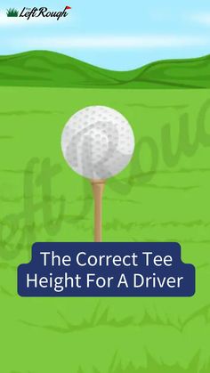 the correct tee height for a driver