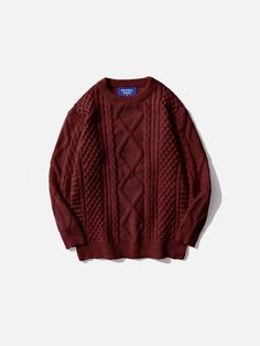 2023 Top Streetwear Brand AelfricEden, Street fashion clothes shopping online, free shipping worldwide! Xmas Wishlist, Top Streetwear Brands, Aelfric Eden, Cable Stitch, Top Streetwear, Clothes Shopping, Clothing Details, Beautiful Sweater, Red Sweater