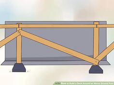 an image of a wooden structure with two legs