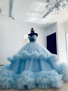 Puffy Prom Dresses, Ball Gown Quinceanera Dresses, Tulle Prom Dresses, Quinceanera Dresses Blue, Pretty Quinceanera Dresses, Gorgeous Prom Dresses, Stunning Prom Dresses, Sweetheart Prom Dress, Princess Ball Gowns