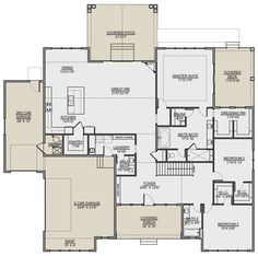 the first floor plan for a home