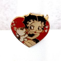 Rare Vitg Betty Boop Dog Pudgy Licking Comic Collectible Ring 1990s New NOS Betty Boop Blanket, Betty Boop Merch, Elliana Aesthetic, Betty Boop And Pudgy, Betty Boop Dog, Betty Pop, Betty Boop Gifts, Fav Products, Outfit Pieces