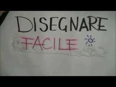 a piece of paper with writing on it that says disegnoare facile