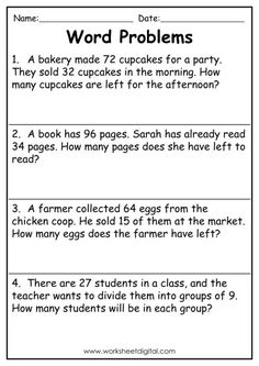 the worksheet for word problems with answers to help students understand what they are doing