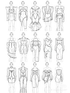 an image of different types of clothes for people to wear in the fashion week event