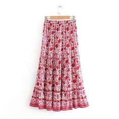 Product Details: A-line design Floral print Ankle length Material: Cotton Bohemian Dress Short, Bohemian Skirts Long, Hippie Women, Bohemian Maxi Skirt, Boho Dress Short, Beach Bohemian, Floral Print Midi Skirt, White Bohemian, Bohemian Style Dresses