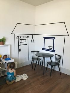 Indoor Playground Home Diy, Kindergarden Decoration Ideas Kids, Market Playroom, Home Corner Ideas Early Years, Basement Ideas Cozy, Acnh Basement, Daycare Decor, Diy Playroom, Preschool Rooms