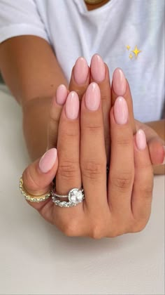 Milky Pink Nails, Kutek Disney, Milky Pink, Nail Salon Design, Casual Nails, Nails 2024, Pink Acrylic Nails