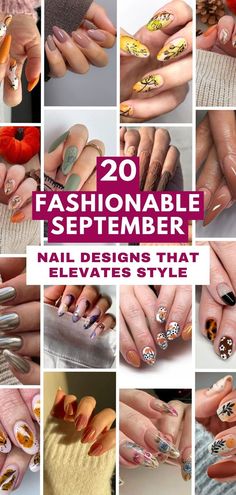 Embrace the change of seasons with these 20 September manicure trends. Whether you're into bold statement nails or subtle elegance, these designs are sure to inspire your next manicure. Step into a world of September style today! 💖💅 #NailInspo #NailGoals #NailDesigns September Style, Embrace The Change, September Fashion, Unique Nail Art, Change Of Seasons