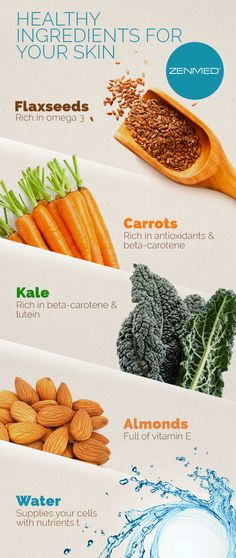 Eating foods that are processed and high in sugar not only take a toll on your waistline, but they also affect the appearance of your skin. Consuming foods with healthy, natural ingredients can dramatically improve your complexion and help the fight against premature ageing. Healthy skin cells can be achieved by consuming the right amount of nutrients everyday. Natural and organic foods and beverages will boost radiance and help prevent sudden breakouts. Hacks Beauty, Organic Remedy, Organic Foods, Healthy Ingredients, Healthy Ingredient, Anti Aging Skin Products, Aging Skin Care, Herbal Remedies, Organic Recipes