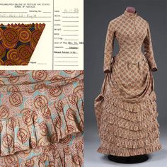 Inspiration to this design I have found in Museum Collections. During the mid-1880s, The basqued bodice did reach new proportions. The use of drapery made dresses look complicated, but they were usually composed of separate pieces arranged onto a foundation skirt. The Original pattern design used on the cotton textile, was printed in Britain, exemplifies the complex visual references inspiring much European design around this time. Elizabeth Garrett Anderson Medical Pioneer, Social Reformer. She Garrett Anderson, 1880s Dress, 1880 Dress, Elizabeth Blackwell, Woman Doctor, Victorian Era Fashion, 1880s Fashion, Medical Training, Dress History