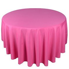 Fuchsia- 108 Inch Round POLYESTER Tablecloths - 108 inch | Round 90 Inch Round Tablecloth, Christmas Wreath Frames, Ribbons Wedding, Tulle Crafts, Round Tablecloths, Wholesale Ribbon, Material Wreaths, Solid Shapes, Wreath Supplies