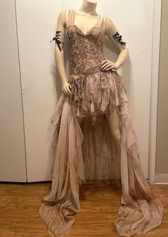 Bohemian Halloween Cosplay Dress, Bohemian Halloween Costume Dress, Bohemian Fitted Dress For Fantasy Events, Fitted Bohemian Dresses For Fantasy Events, Smell Like Coffee, Wasteland Costume, Apocalyptic Outfit, Gothic Corset Dresses, Machine Work