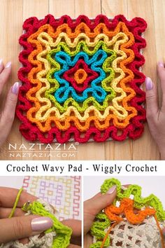 the crochet way pad - wiggly crochet is an easy and fun project for beginners