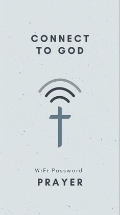 a poster with the words connect to god and a cross on it's side