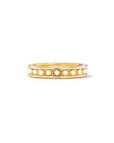 The Drew 14k Yellow Gold Band Ring in White Pearl is a maximalist style in a refined design, made to last. Pair with a statement stack, or let it stand alone as a hero piece that'll out-sparkle the rest. Maximalist Style, Jewelry Drawing, Gold Band Ring, White Gold Band, Travel Wedding, Favorite Rings, Pearl Size, Pearl Ring, Gold Band