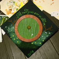 a green graduation cap with the words the best ones give you golf written on it