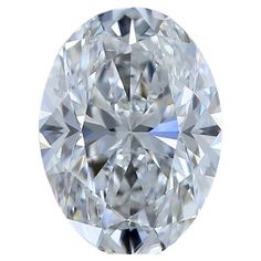 an oval cut diamond on a white background