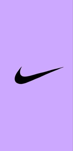 a black nike logo on a purple background