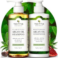 Greasy, clumpy, heavy hair is a total nightmare! Double down on Wild Soapberry's pH-balancing care with a Tea Tree Mint Tree Shampoo and Conditioner for Oily Hair that nourishes a sticky, oily scalp and banishes the bad smell of oily hair . Don't strip natural oils! This sulfate free shampoo and conditioner for sensitive skin uses organic botanicals to support vibrant, voluminous hair and a clean, fresh-feeling scalp . Wash away grime, detangle, and soothe all with one super shampoo and conditio Tea Tree Mint Shampoo, Sulfate Free Shampoo And Conditioner, Mint Shampoo, Argan Oil Shampoo, Shampoo And Conditioner Set, Oily Scalp, Sensitive Scalp, Best Shampoos, Sulfate Free Shampoo