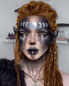 Grey Anime, Viking Makeup, Halloween Contact Lenses, Halloween Contacts, Halloween Makeup Inspiration, Halloween Costumes Makeup, Sfx Makeup, Halloween Makeup Looks