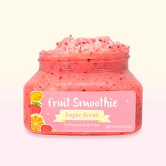 Strawberry Body Scrub, Cute Body Scrub Packaging, Hibiscus Body Scrub, The Body Shop Scrub, Peach Scrub, Diy Body Scrub