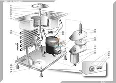 an image of a machine with parts labeled