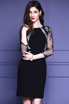 Only $74.99, Cocktail Dresses Black Lace 3/4 Sleeves Cocktail Wedding Party Dress #ZL8005 at #GemGrace. View more special Cocktail Dresses,Wedding Guest Dresses now? GemGrace is a solution for those who want to buy delicate gowns with affordable prices, a solution for those who have unique ideas about their gowns. Find out more>> Black 3/4 Sleeve Wedding Dress, Black 3/4 Sleeve Dress For Wedding, Elegant Party Dresses With 3/4 Sleeves, Evening Dress With Lace Half Sleeves, Evening Dress With Half Lace Sleeves, Formal Half-sleeve Lace Dresses, Elegant Stretch Dress With Half Sleeves, Fitted Dress With Lace Sleeves And 3/4 Sleeve, Fitted Dress With 3/4 Lace Sleeves