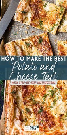 how to make the best potato and cheese tart with step - by - step instructions