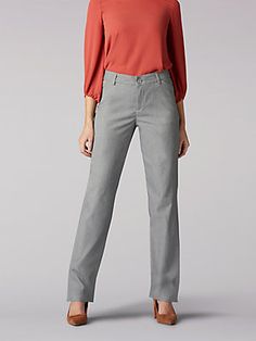 Shop Lee.com for wrinkle-free straight-leg pants for women. Our relaxed straight leg fit provides a comfortable and stylish fit with multiple colors available. Relaxed Fit Straight Pants For Business Casual, Relaxed Fit Mid-rise Dress Pants For Work, Mid-rise Relaxed Fit Dress Pants For Work, Business Casual Straight Dress Pants With Relaxed Fit, Spring Relaxed Fit Mid-rise Dress Pants, Mid-rise Relaxed Fit Work Pants For Business Casual, Mid-rise Relaxed Fit Business Casual Work Pants, Relaxed Fit Straight Work Pants, Relaxed Fit Straight Leg Dress Pants