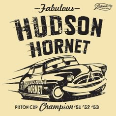 the logo for hudson hornet's famous car show, which is being held in