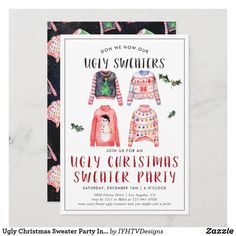 the ugly sweaters christmas party is on sale for only $ 3 99 and it's free to print