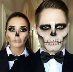 Horror Smink, Makijaż Sugar Skull, Skeleton Face Paint, Makeup Clown, Makeup Zombie, Angel Halloween Costumes, Make Up Foundation