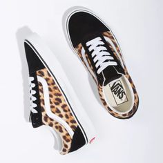 Vans Leopard, Leopard Vans, Leopard Print Vans, Cute Vans, Leopard Black, Skate Shoe, The Leopard, Vans Classic, Vans Old Skool