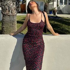 实拍图 Beach Holiday Dresses, Cami Maxi Dress, Black Slip Dress, Clothing Summer, Maxi Dress Prom, Christmas Party Dress, Mini Robes, Backless Maxi Dresses