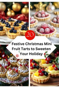 festive christmas mini fruit tarts to sweeten your holiday