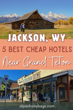 Want to explore the Tetons on a budget? Here are the best cheap hotels near Grand Teton National Park in Jackson, Wyoming! Where to Stay in Grand Teton National Park | Best Hotels in Jackson Wyoming | Budget Travel Tips