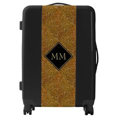 GOLD | Glitter Sparkle | MONOGRAM Black Sparkle, Gold Glitter